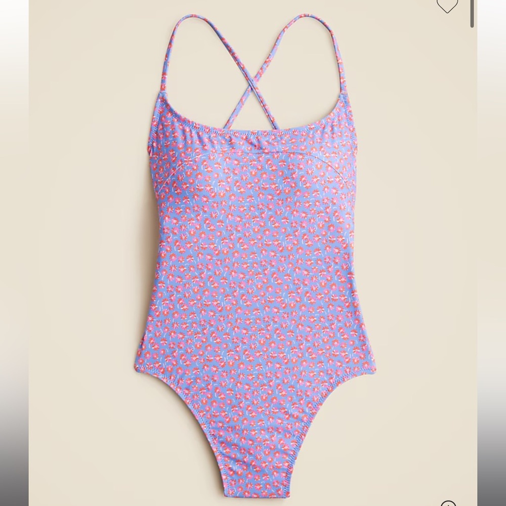 Jcrew purple floral onepiece
